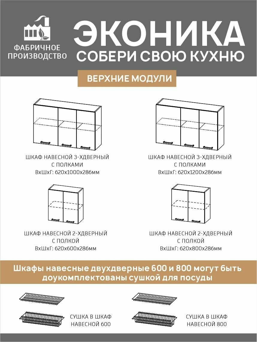 Кухня "Fortuna Kids" Мебельная Фабрика Версаль, 120х60х84 см, ЛДСП